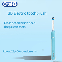 Szczoteczka elektryczna Oral B 3D PRO600 higiena jamy ustnej elektryczna szczoteczka do zębów z akumulatorem głowice głęboko czyste 3D biała szczoteczka do zębów 4